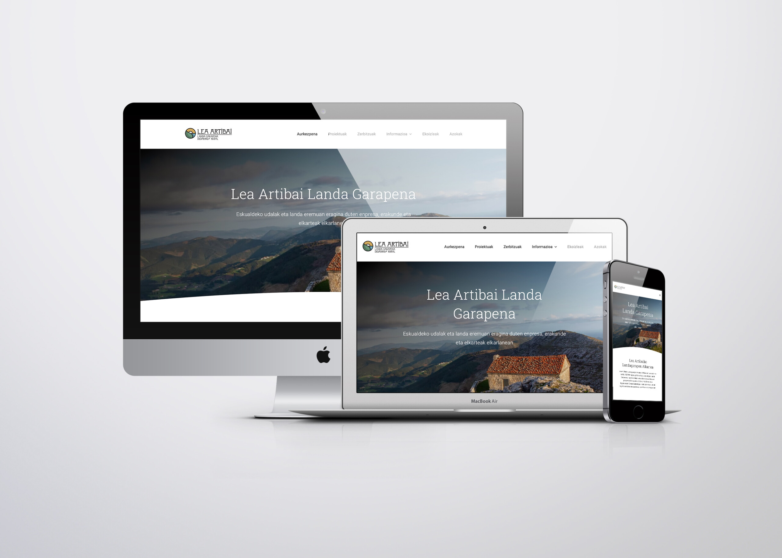 landagarapen web aurkezpena